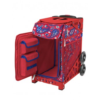 Bolsa Züca Paisley in Red.