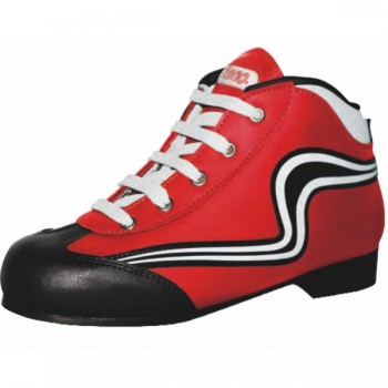 Bota Hockey Initiation Fluor Rojo